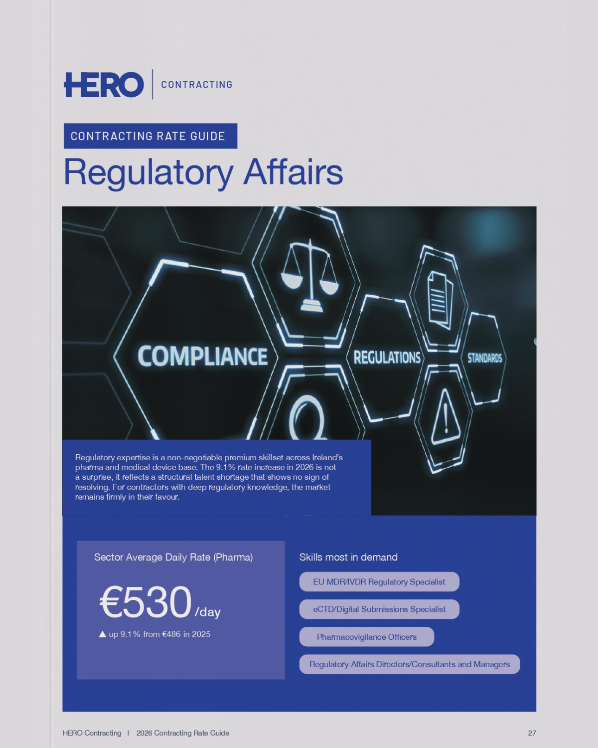 2026 Regulatory Affairs Contracting Rate Guide Ireland | HERO Contracting