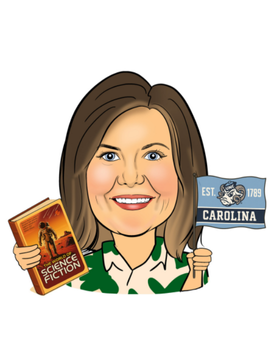 Anna Cummings caricature