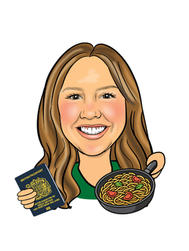 Emma Mathiesen caricature