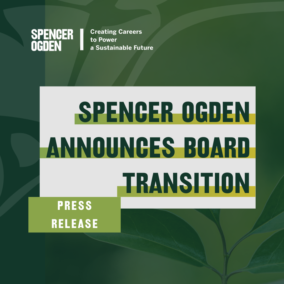 Spencer Ogden Announces Board Transition