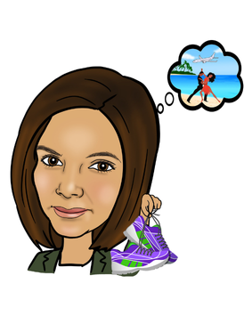 Bhavna Dooman caricature