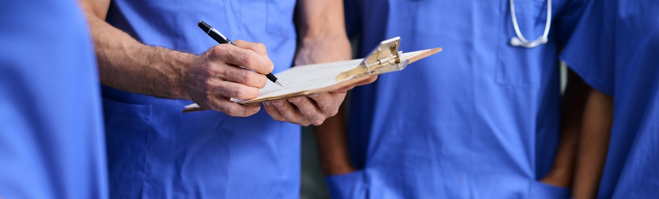 Nurse with clipboard