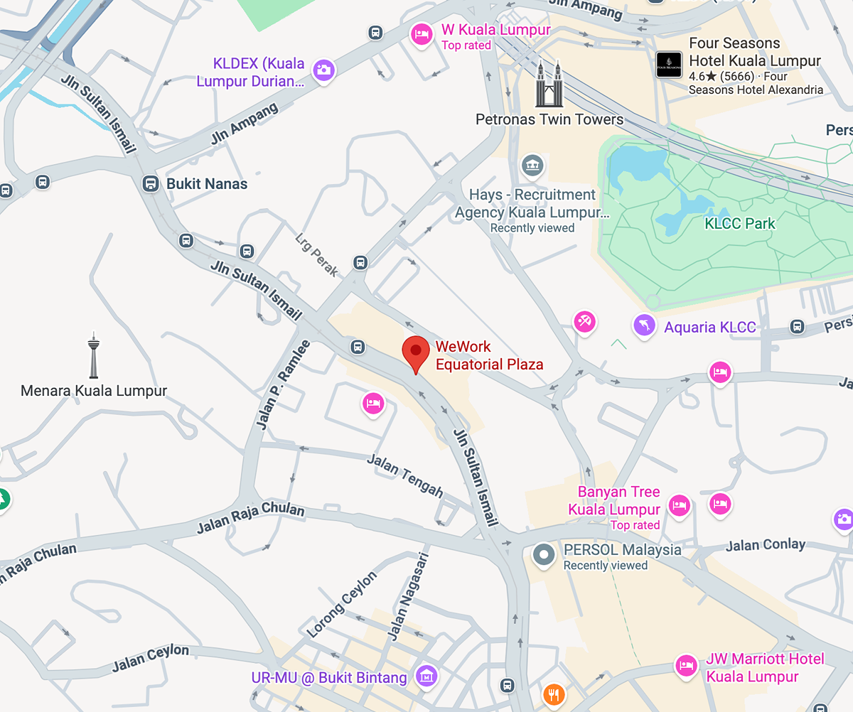 WeWork Equatorial Plaza on Google Maps