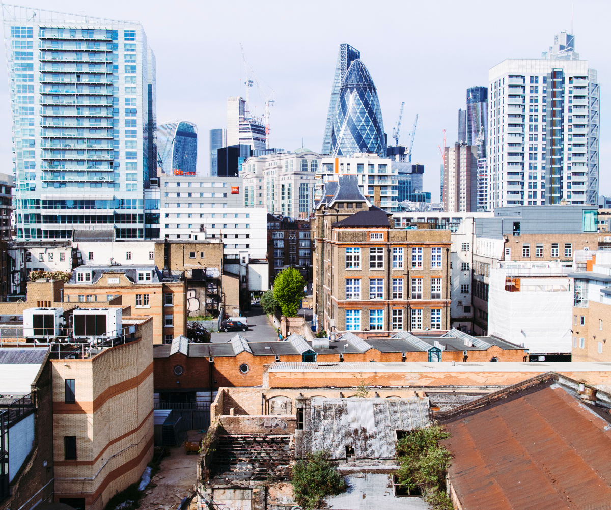 Shoreditch, London Skyline in the day