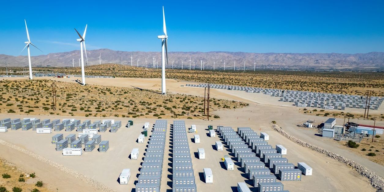 Utility-scale battery storage facility