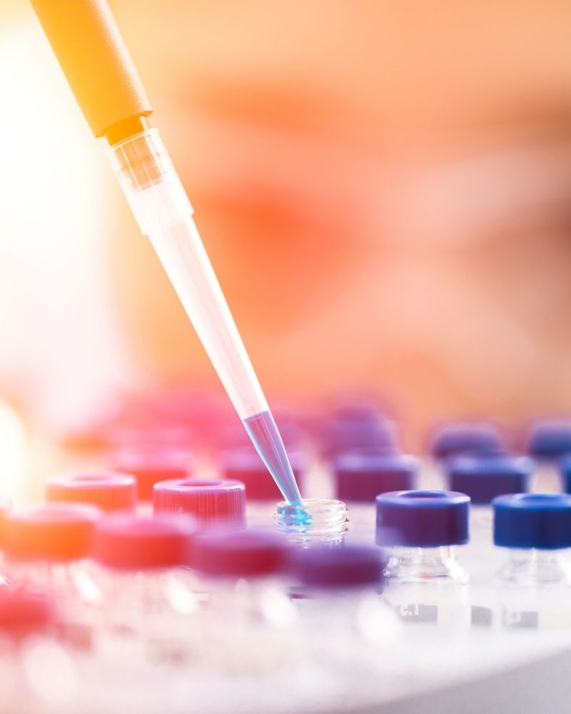 pipette and test tube