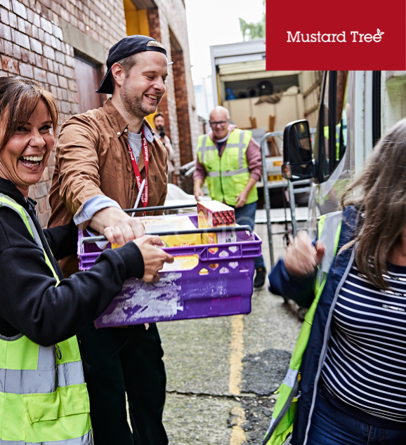 Community members working together