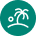 icon of a palm tree on a beack