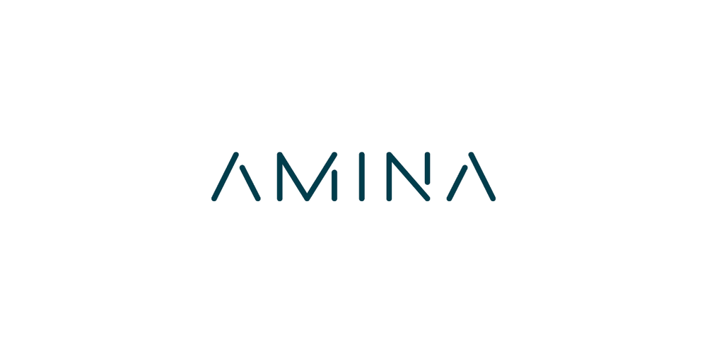 Logo for AMINA Bank, one of Broadgate's clients