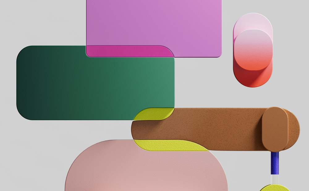 Abstract shapes that indicate Sorai's expertise in design