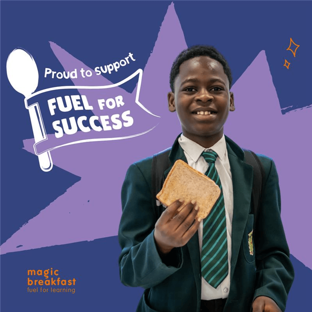 <h2>Introducing Fuel for Success 2026</h2>
<p><strong>This exam season, thousands of young people will sit in exam halls under pressure, while also dealing with hunger. That impacts focus, confidence, and ultimately, results.</strong></p>
<p><strong>Fuel for Success exists to change that starting point.</strong></p>
<p><strong>A nutritious breakfast gives students a fair chance to perform at their best. It&rsquo;s a simple intervention with a long-term impact on education, confidence, and future opportunity.</strong></p>
<p><strong><a class="primaryBtn" href="https://www.magicbreakfast.com/fuelforsuccess/" target="_blank" rel="noopener">Donate to Fuel for Success</a></strong></p>
