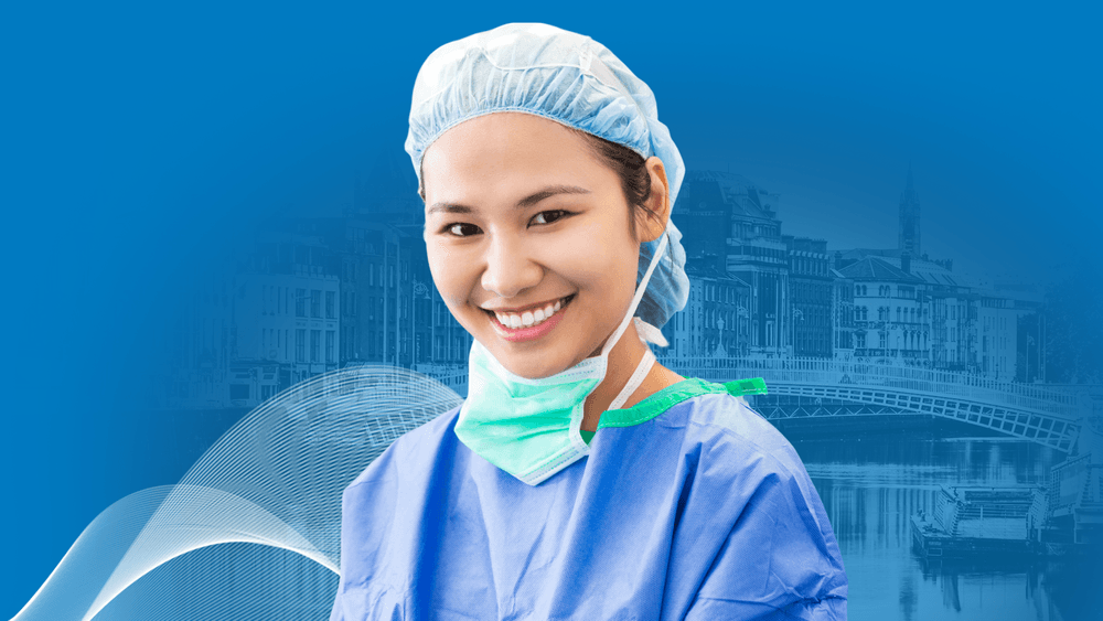 Surgical professional in medical scrubs, representing Global Medics' status as a certified DPS framework approved provider of clinical insourcing services in Ireland 