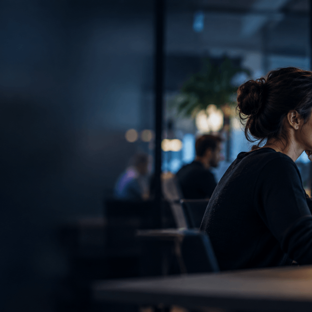 Software engineer working with code in a modern technology environment