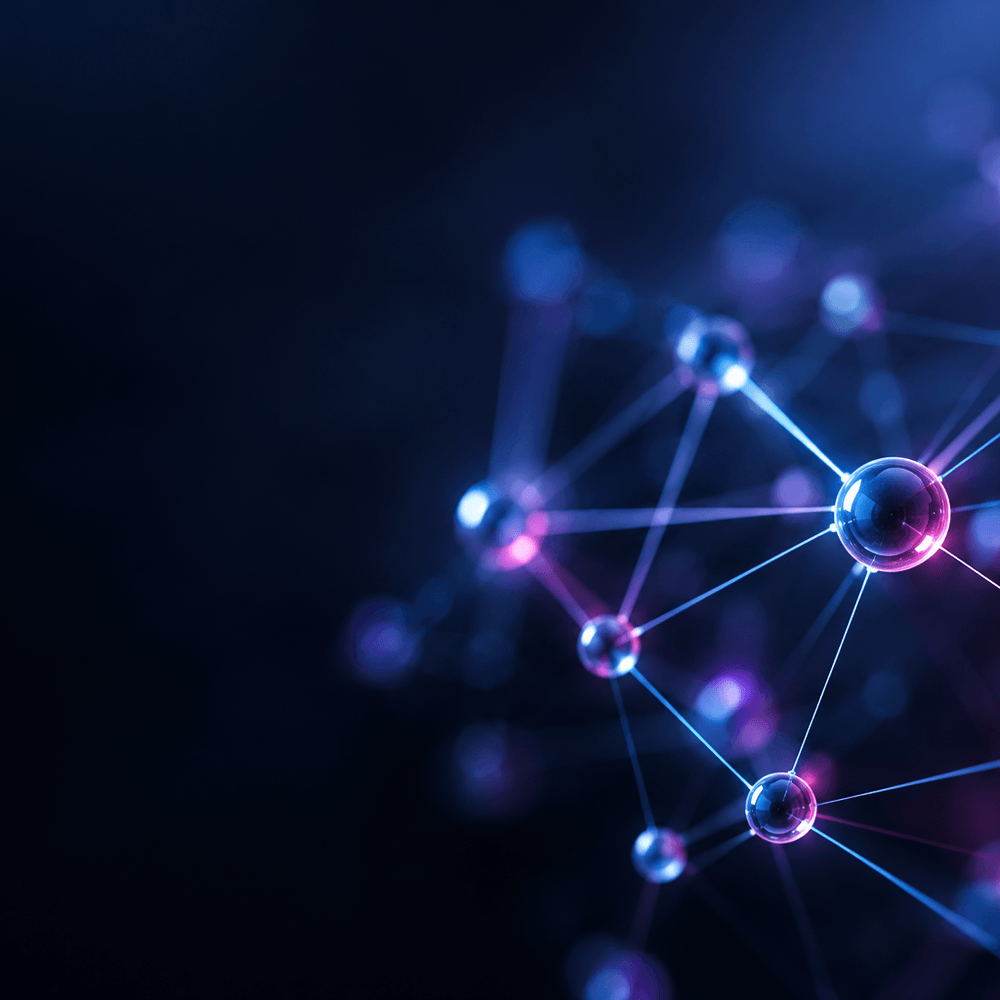 Connected network representing partnerships, strategic alliances and new routes to market