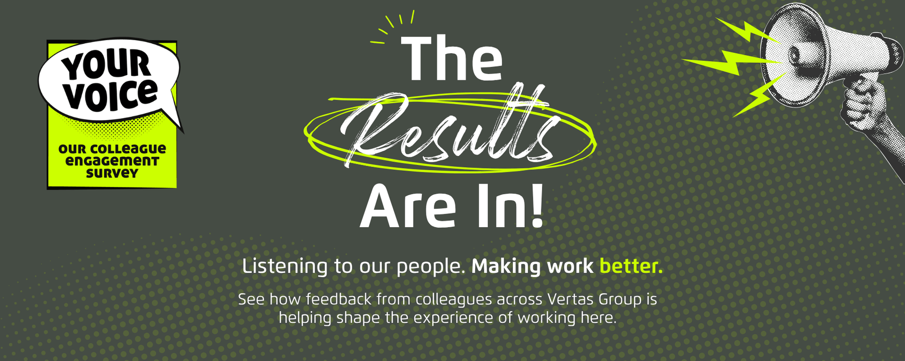 A great place to work is built by listening to feedback and acting on it.