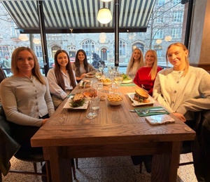 HireIQ team out for lunch for International Women's Day