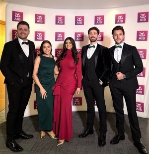 HireIQ team at an awards night
