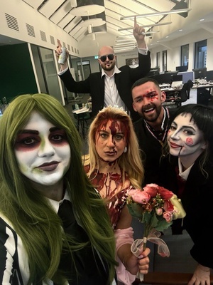 HireIQ colleagues dressed up for Halloween