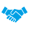 Handshake representing partnerhip icon