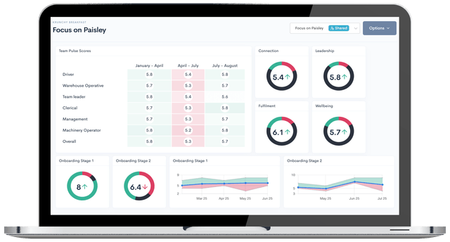 Custom Dashboards for Employee Surveys
