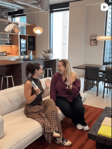 Our colleagues enjoying our new office space in Shoreditch.