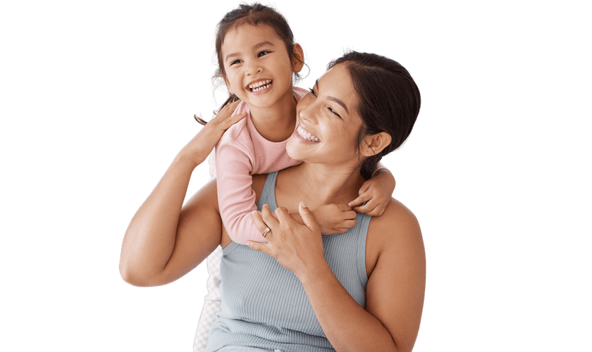 Smiling doctor and child sharing a joyful moment, symbolising Medacs Healthcare’s values of care and connection.