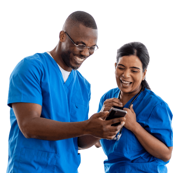 Nurse and Midwife referring a friend to Medacs Healthcare