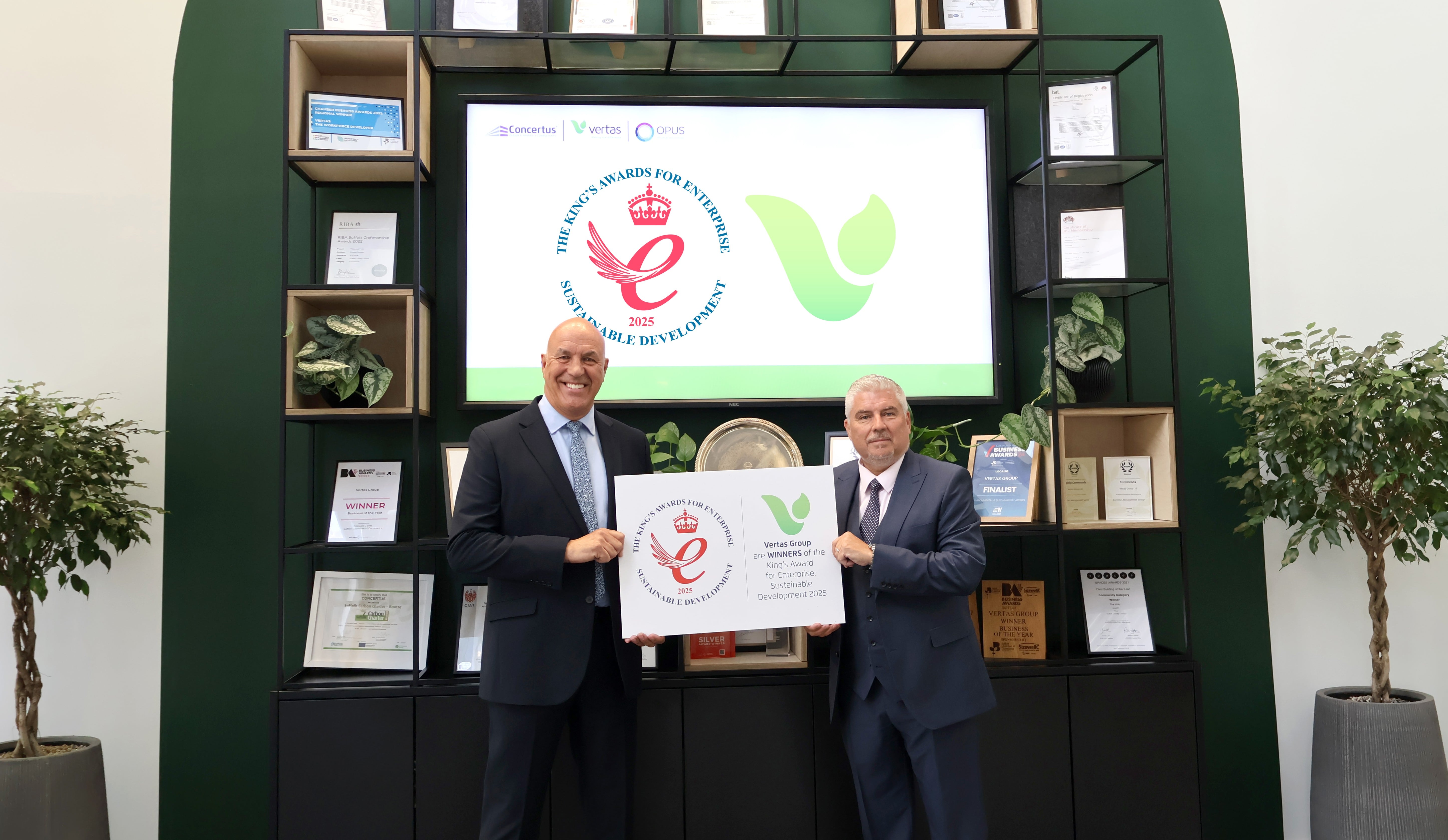 Vertas Group Wins Prestigious 2025 King's Award for Enterprise in Sustainable Development