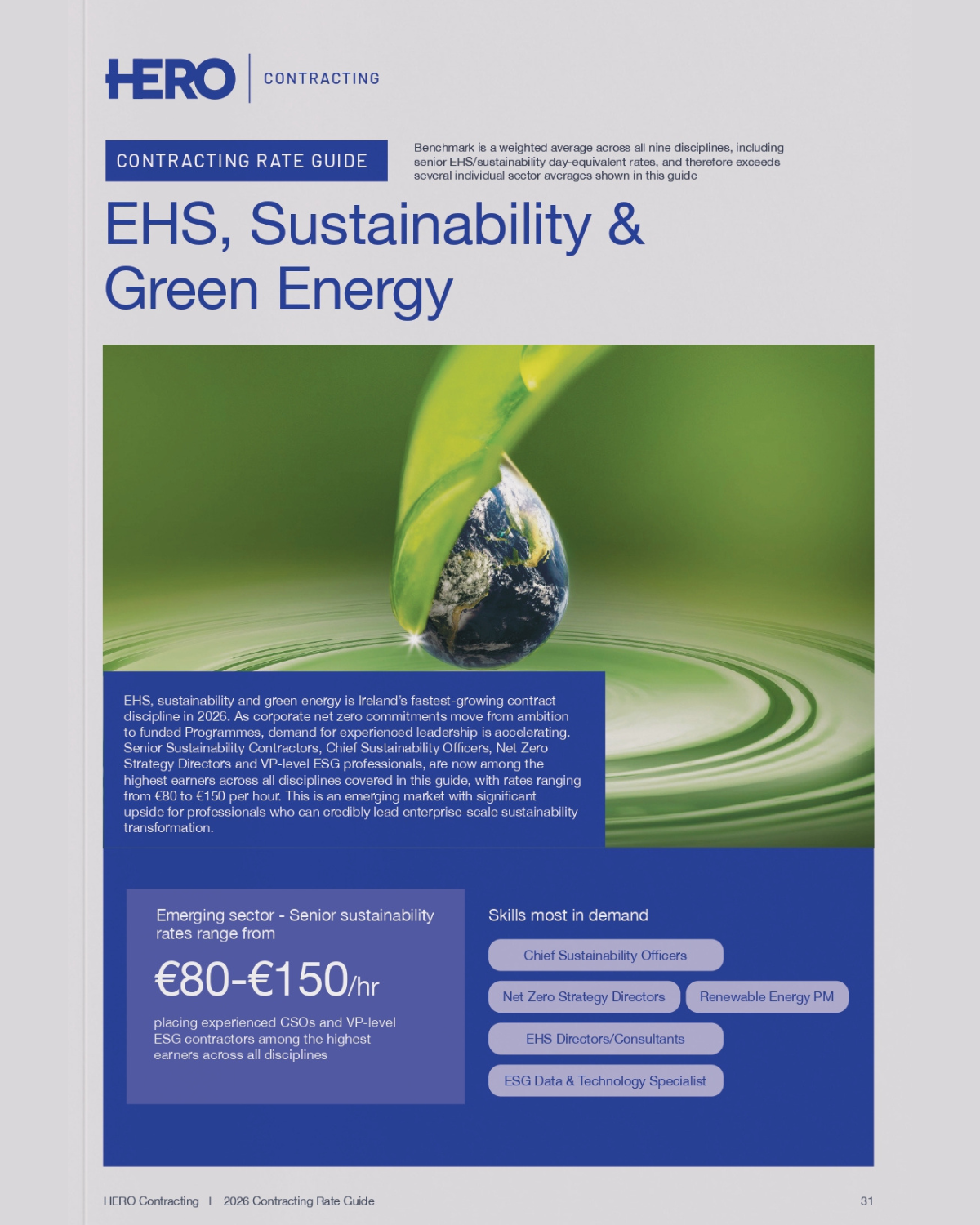 2026 EHS, Sustainability & Green Energy Contracting Rate Guide Ireland | HERO Contracting
