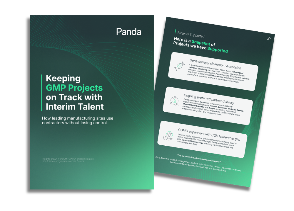 Keeping GMP Projects on Track with Interim Talent Image