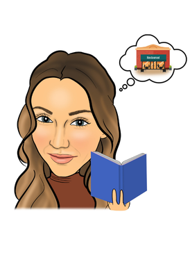 Faye Flower caricature