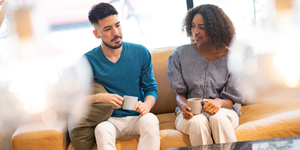 Responsible Individual and Registered Manager talking