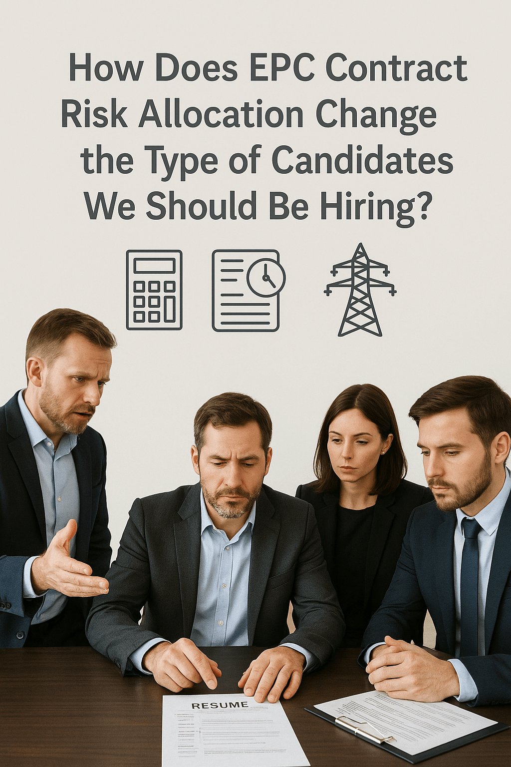 How Does EPC Contract Risk Allocation Change the Type of Candidates We Should Be Hiring?