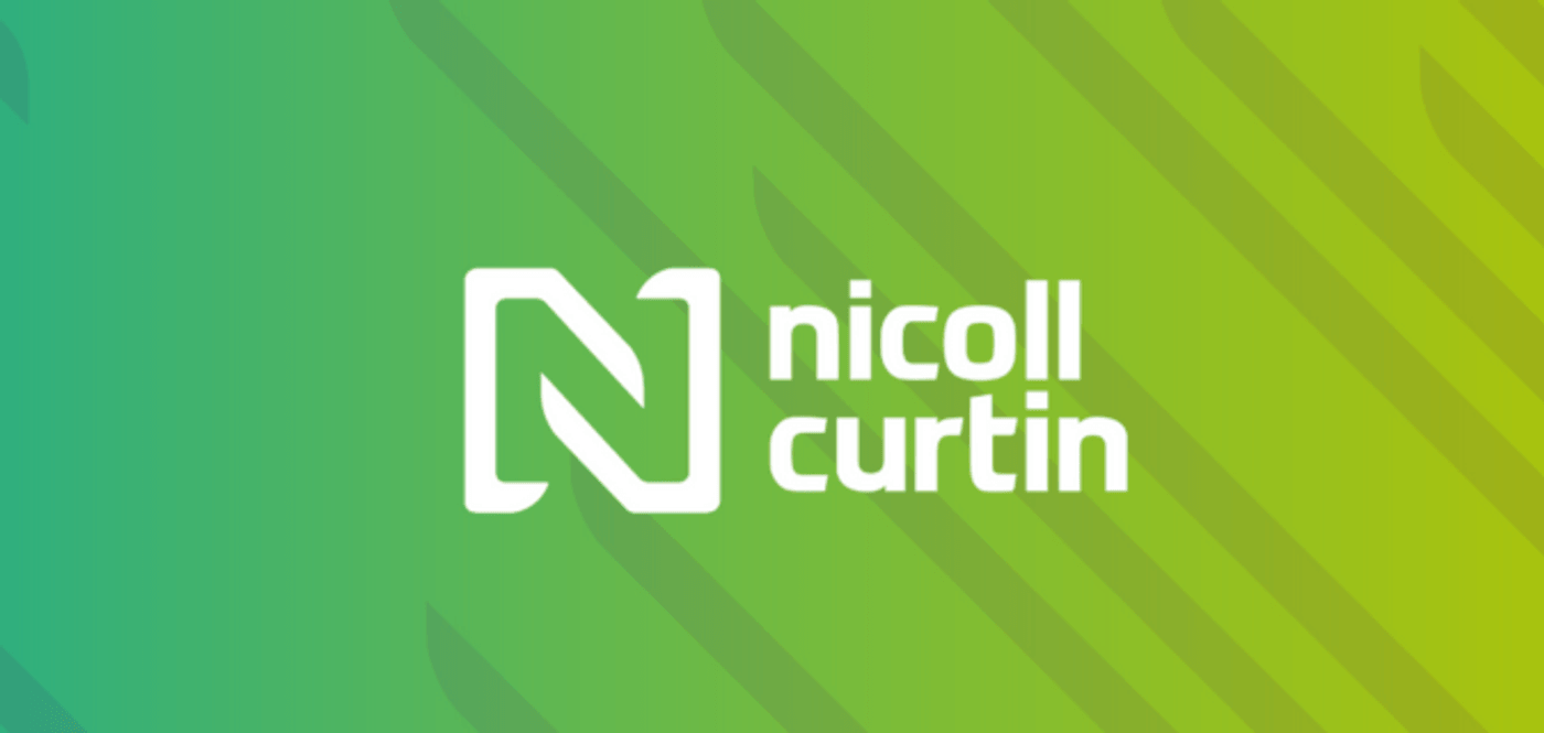 Nicoll Curtin logo, characterized by its clean lines and professional font, representing the brand's identity.