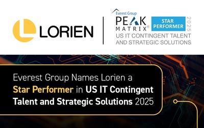Lorien Named a Star Performer in 2025 Everest Group PEAK Matrix® for US IT Contingent Talent and Strategic Solutions 