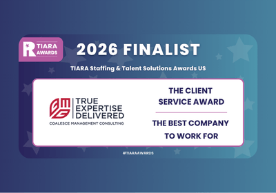 CMC Shortlisted for Two Tiara Staffing Awards