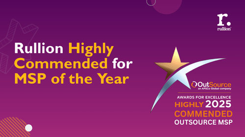 Rullion receives 'Highly Commended' at the 2025 APSCo OutSource Awards for Excellence