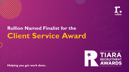Rullion Shortlisted for TIARA 2025 for MSP Client Service