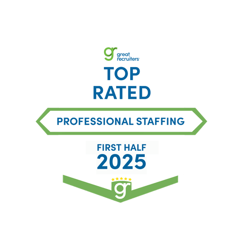 Top Rated Professional Staffing Firm awards for the second half of 2025