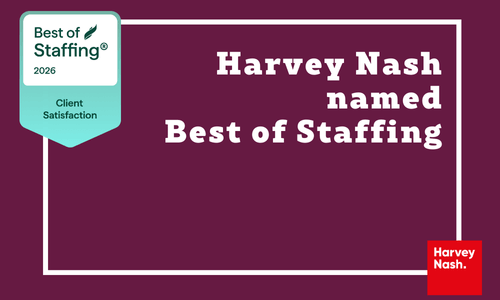 Harvey Nash Wins Clearlyrated's 2026 Best of Staffing Client Award for Service Excellence