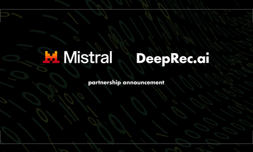 DeepRec.ai partners with Mistral to support the growth of its Applied AI team