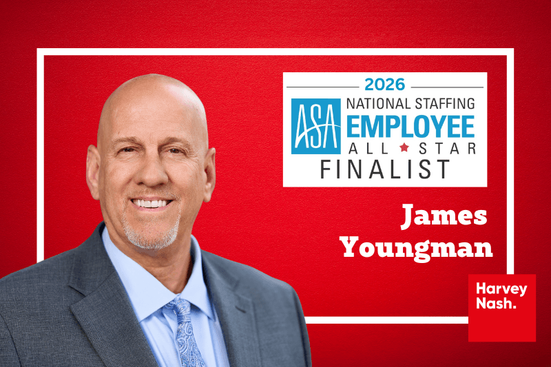 HARVEY NASH’s James Youngman Named a Finalist for  The 2026 National Staffing Employee of the Year Awards