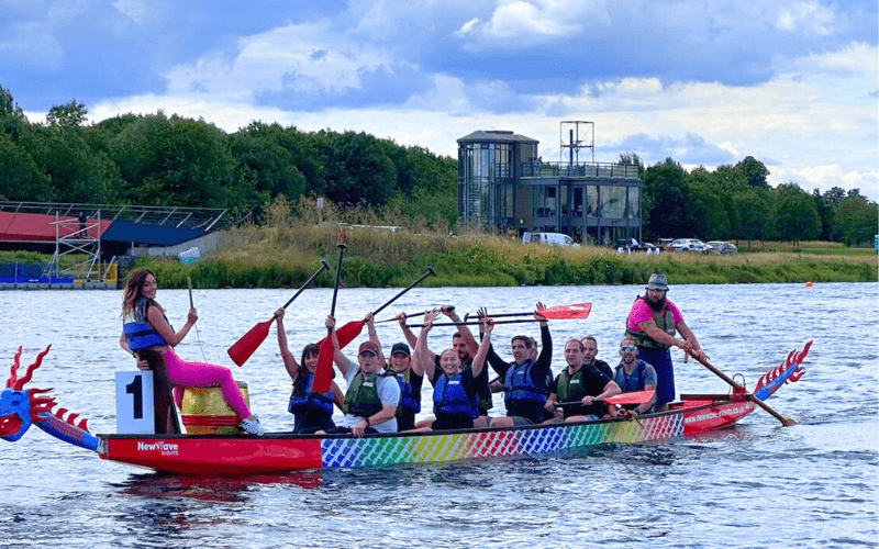 Guidant Global take on the Royal Navy in Charity Dragon Boat Race