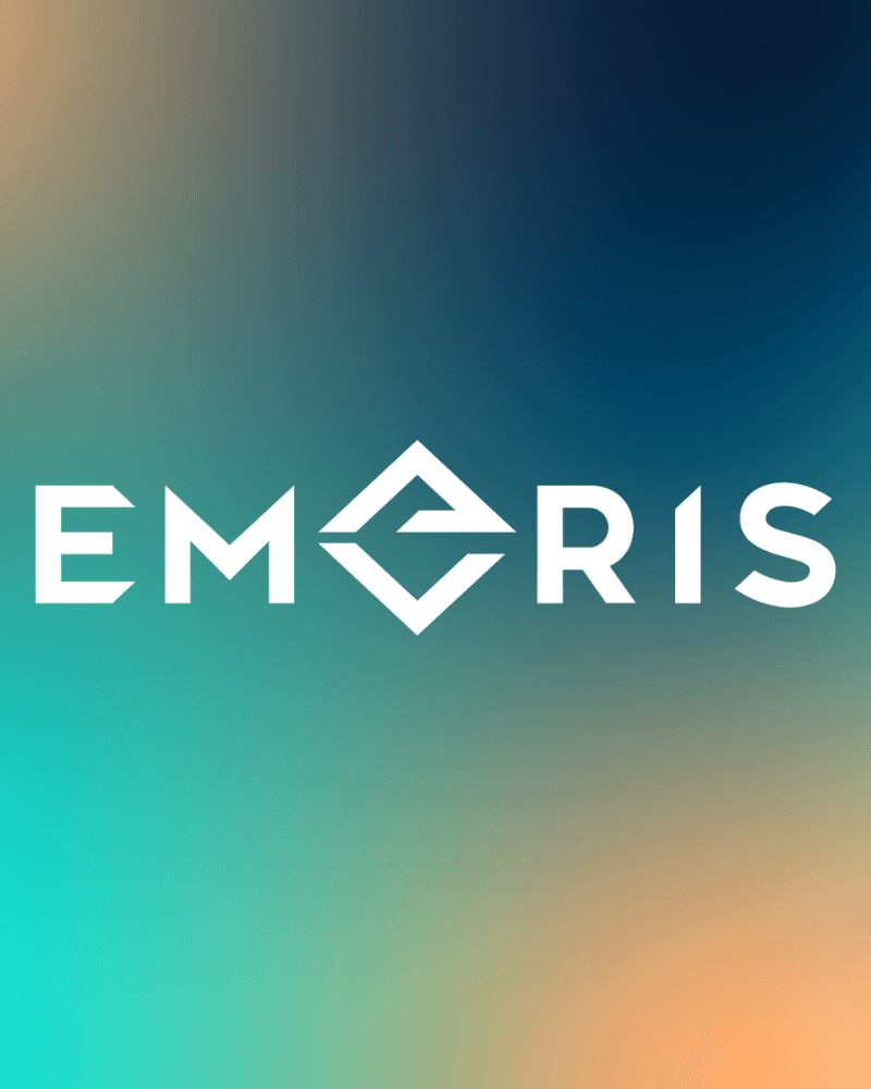 EMRIS logo with mikway background colours