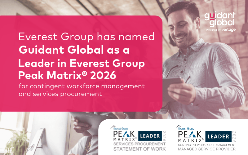 Guidant Global powered by Vertage named a Leader in two Everest Group PEAK Matrix® Assessments for 2026 