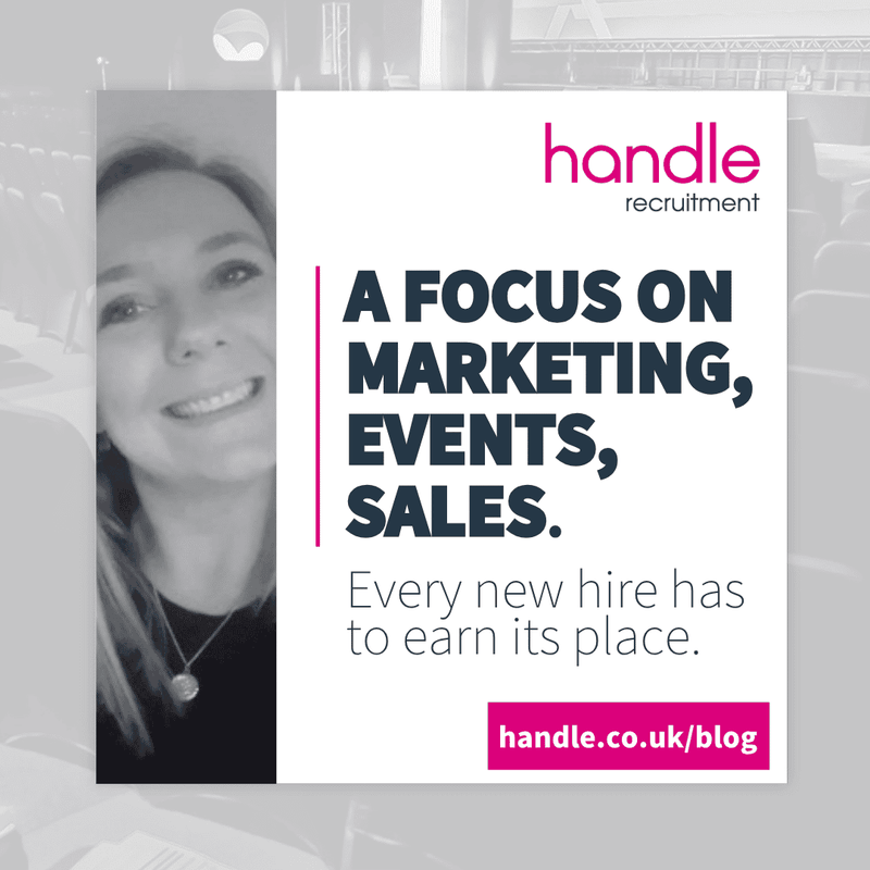 A focus on Marketing, Events, Sales: every new hire has to earn its place
