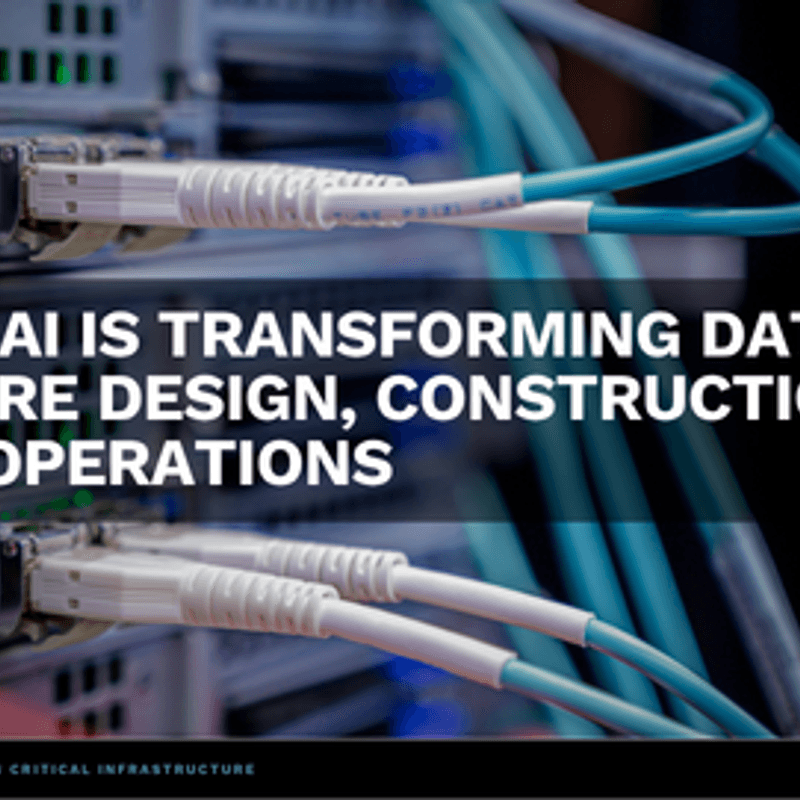 How AI Is Transforming Data Centre Design, Construction and Operations 