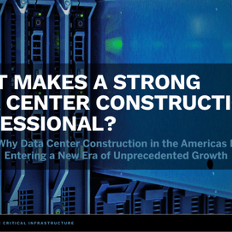 What Makes a Strong Data Center Construction Professional?