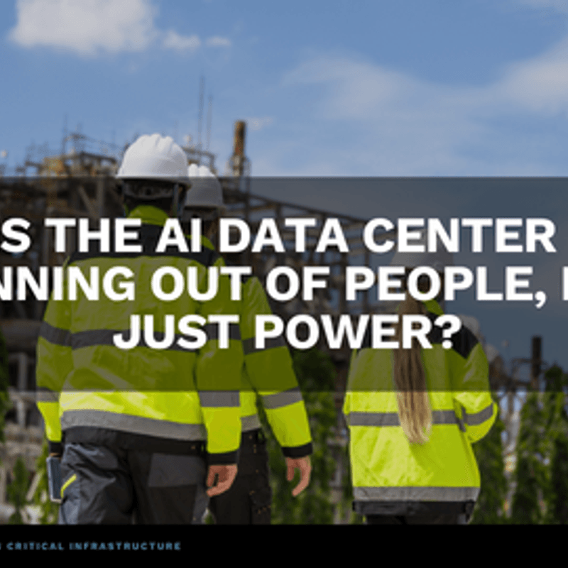 Why is the AI data center boom running out of people, not just power?
