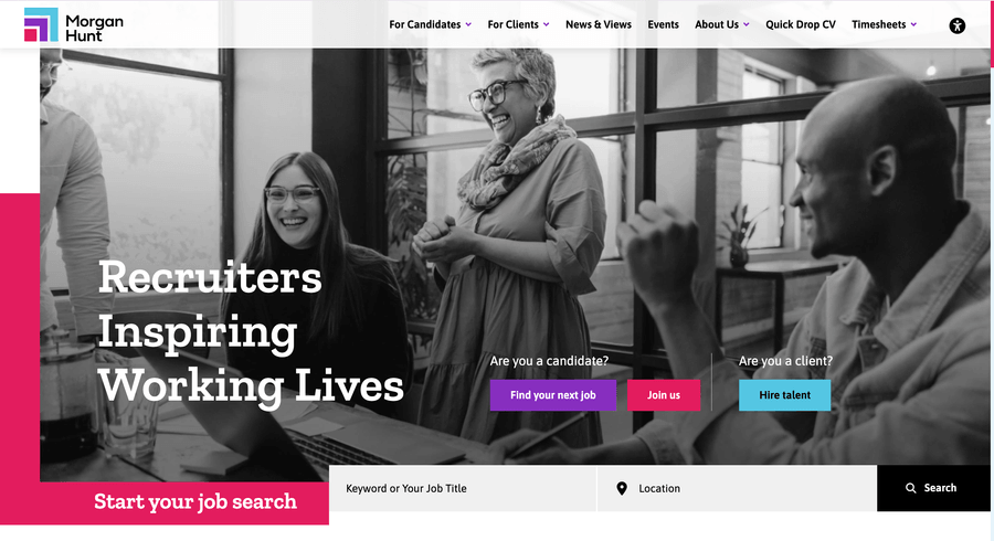 Morgan Hunt Website Screenshot